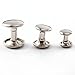 Produktbild Anladia 300tlg Silber Nieten Hohlnieten 6/8/10mm Doppel-Hohlnieten Doppelhohlnieten Leder Nieten Ziernieten Punk Metall DIY