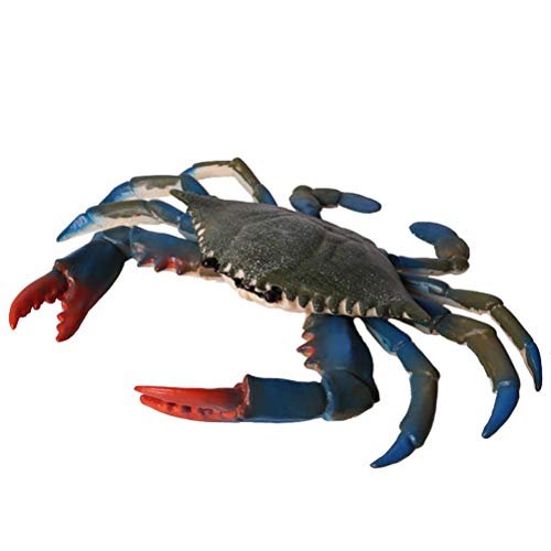 FLORMOON - Figure di granchio blu, figure realistiche di animali, giocattolo educativo, giocattolo educativo, regalo di Natale, compleanno, decorazione per torte, premi per insegnanti, per bambini