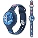 Silicone Wristband with Suitable for Apple AirTag, GPS for Kids Tracking in Crowded Places, Playgrounds, Travel, Blue Grey