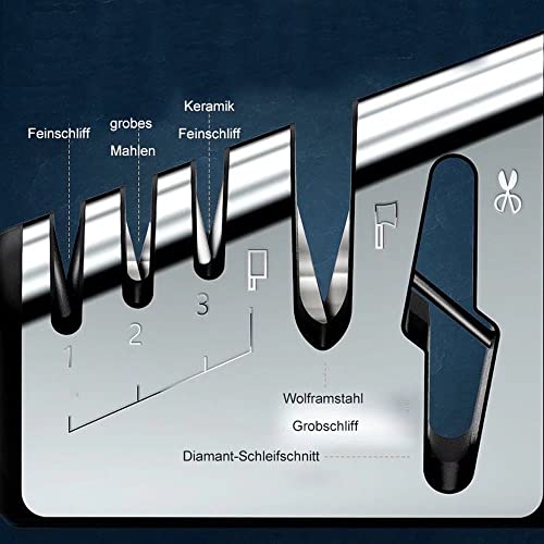 ZJYWAN Manuelle Messerschärfer Messerschleifer,5-stufig Knife Sharpener Hilft Reparatur Profi Scherenschärfer, für… – Bild 4