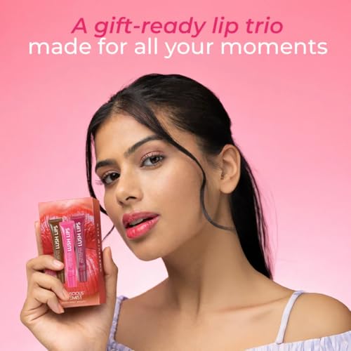 Image of Conscious Chemist Peptide Lip Balm SPF15 Gift Box (Pack of 3) - Mocha Muse, Raspberry Gummy & Pinky Promise | 24 Hr Hydration & Moisturizing Lip Balm for Dark & Pigmented Lips | Sun Protection | 15g