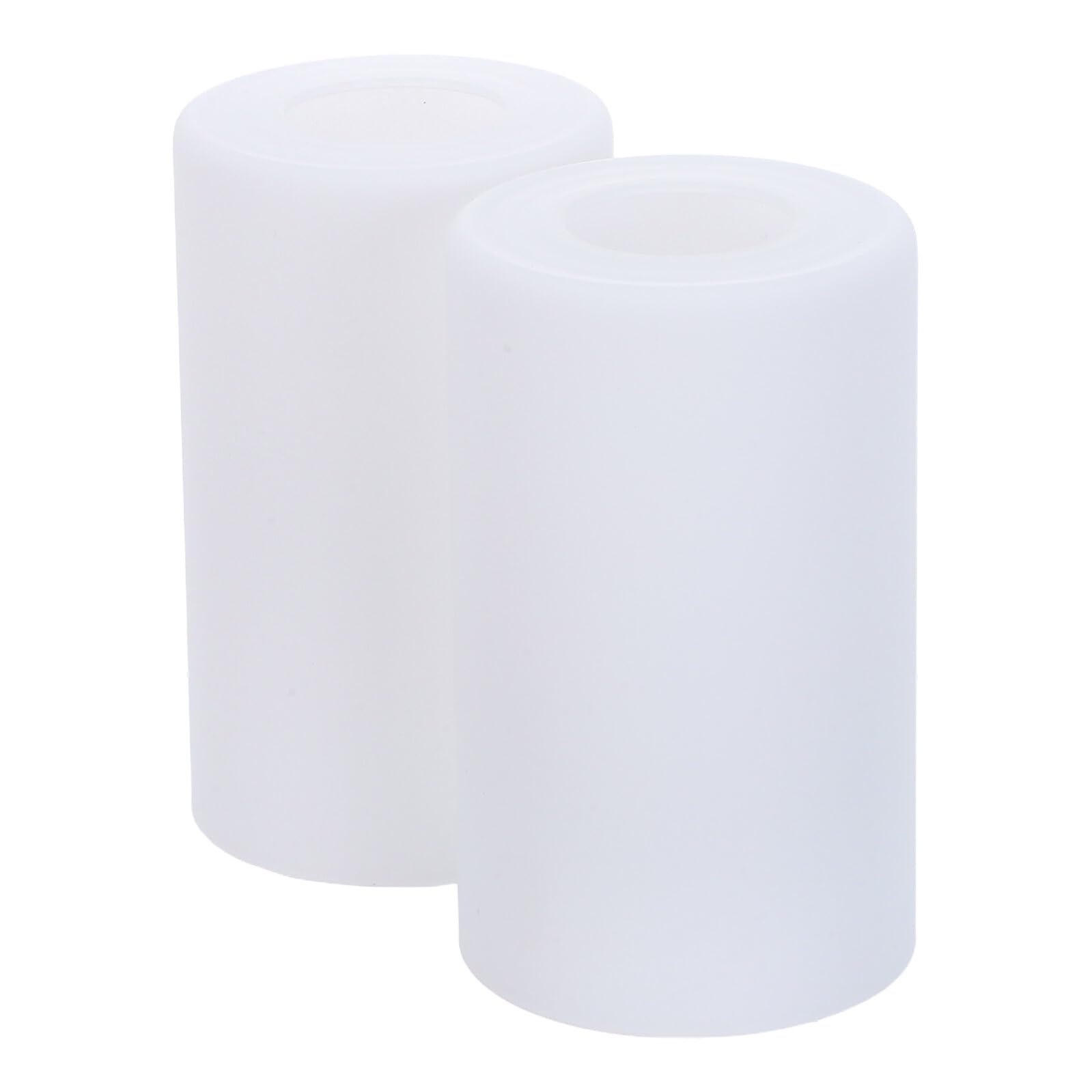 IMIKEYA Paralume cilindrico in vetro latteo per lampade da tavolo e a sospensione diametro 90 mm, altezza 150 mm, base E27, set di 2 pezzi ricambio per illuminazione