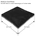 Resonant Energies 6.5 Inch Square Black Velvet Tiara & Crown Display Pillow Stand, 'Bean Bag' Support, TPV3M