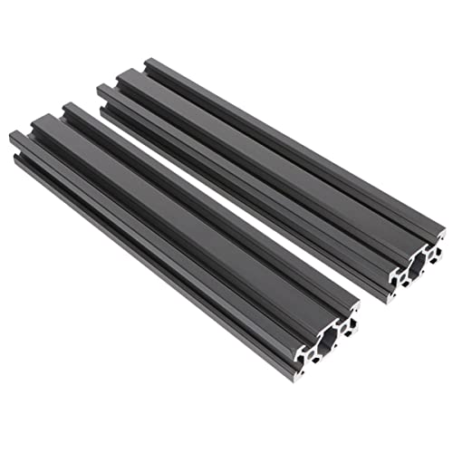 Extrusion Guide Rail 300mm 2pcs Aluminum Anodized Black