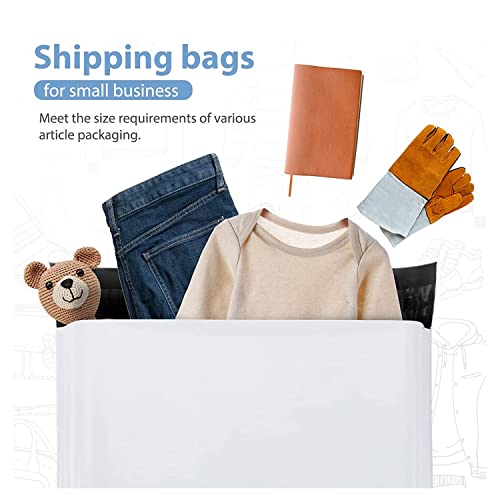 Image of Securement Tamper Proof Courier Bags /Polybags with Sealking Pod, 51 Microns, 6 Inch x 8 Inch, White and Black, Pack of 100