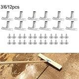 Metal Broom Brush Handle Bracket, 3 Screw Holes Heavy Duty Broom Handle Bracket to Support Fixed Push Broom Handles (23.5mm Diameter)(3pcs) - Image 5