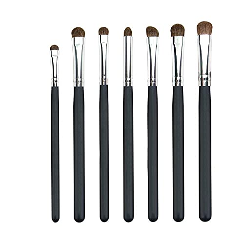 MACPLUS Professional Eye Makeup Brush Set Basic Blending Eyeshadow Brush Kit 7PC (COLOUR MAY VARY)