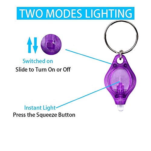 Jwisland 15 Pack 395Nm Uv Mini Led Keychain Flashlight Black Light Uv Lights Key Ring Light Torch (Purple) #TOP1