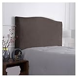 LUYSGBXR Velvet Solid Color Headboard Elastic Bed Head Cover BedHead All-Inclusive Dust Back Wrapped Protection(Color-01,1.5 Meter)