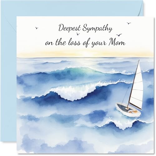 Carte sympathie perte maman - Coucher soleil