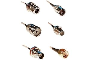 Super SMA Kit of Adapters for SMA M, BNC F, Type N...