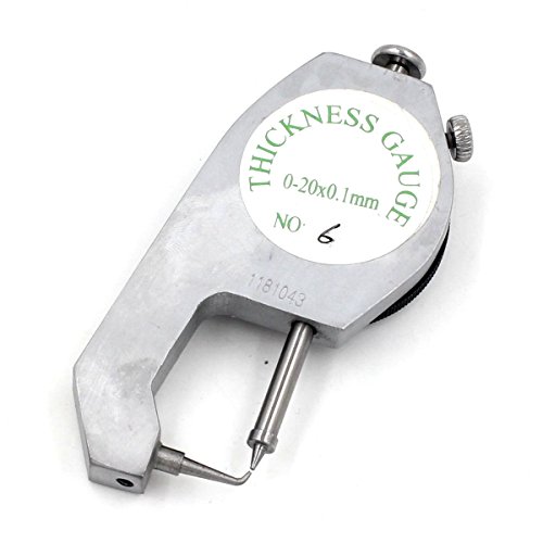 Calibrador de espesor 0-20mm con contador de dial y lectura de incremento 0.1mm miniatura 2