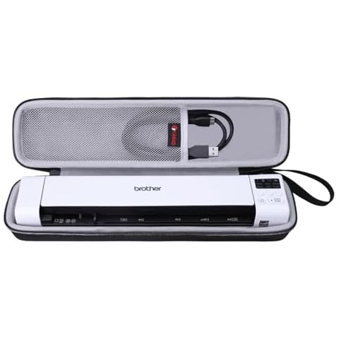 XANAD Hard Case for Brother DS-640 / DS-940DW/DS-740D / DS-720D/Doxie Go SE Duplex Compact Mobile Document Scanner(Light Gray) Cover