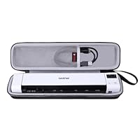 XANAD Tasche für Dokumentenscanner, kompatibel für Brother DS-640 / DS-740 / DS-940 Mobiler Scanner A4 beidseitig WLAN Scan to USB