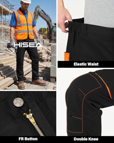 Image of HISEA FR Pants for Men Lightweight Flame Resistant Fire Retardant Pants
