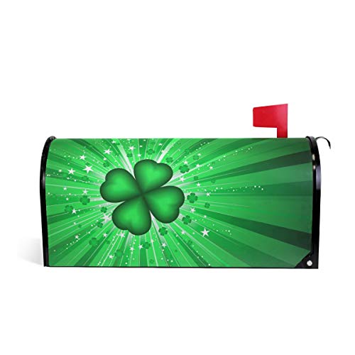 WOOR St Patricks Day Magnetic Magnetic Mailbox Cover Standard Size for Garden Yard Outdoor Decorations-18 x 20.8