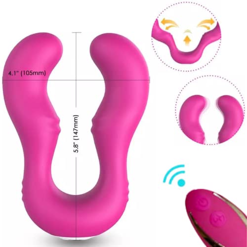 Vibrador Duplo com 9 Modos de Vibração Recarregável Com Controle
