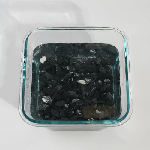 CONSDAN 2 LBS Natural Gravel for Fish Tank, StoneCreek Betta Fish Aquarium Gravel, Vase Filler, River Rocks, Fish Tank Decorations, Perfect for Aquarium Decor, Fish Tank, & Indoor Plant, Black - Thumbnail 4