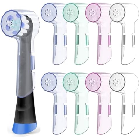 Aoremon toothbrush cover compatible with Oral-B iO Series toothbrush cover cap fit for Oral-B Pro 1000 1500 5000 7500 tooth brush cap for household travel camping bathroom school Business, 8 pack Cover