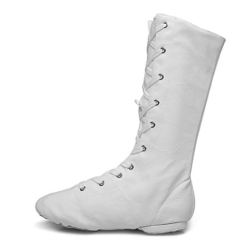 Msmax Adult Dance Boots High Top Ballet Jazz Dancing Sneakers White 11 M Us Women #TOP5