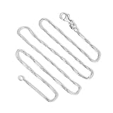 925 Sterling Silver 1.2 MM Singapore Chain Italian Crafted Necklace Thin Lightweight Strong - Lobster Claw Clasp 20 Inch