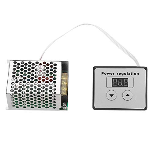 Nunafey Regulador de Voltaje Digital Scr de 4000 W termostato de atenuación de Potencia Grande Wo-Wa