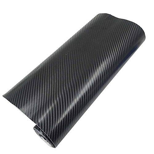 SKYMEX 4D Black Gloss Carbon Fibre Car Vinyl Wrap Sticker Sheet Film Car vinyl wrapping 30CM x 1.52