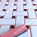 Grout 360 Bubble Gum Sanded Tile Grout for Tile Installation Jobs. Use on Floors, Walls, Back Splashes, Showers, and Mosaics. (5)