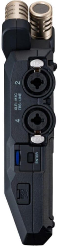 Zoom H6essential 6-Track 32-Bit Float Portable Audio Recorder, Accessibility, Stereo Microphones, 4 XLR/TRS Combo Inputs, USB Interface, for Musicians, Podcasters Bundle with ZDM-1 Dynamic Microphone