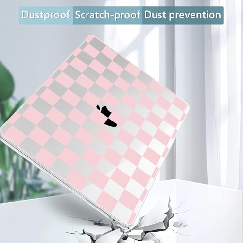 Image of Tuiklol for MacBook Air 13 inch Case M5 2026 M4 2025 M3 2024 M2 2022 Release Model A3449 A3240 A3113 A2681,Plastic Hard Shell Cover for MacBook Air 13.6 with Touch ID, Grid