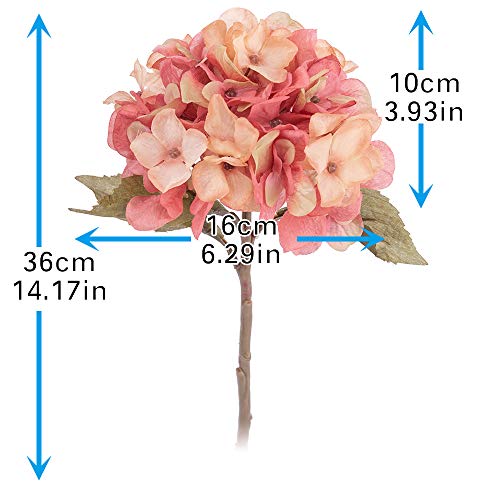 Kahaul Artificial Flowers Silk Hydrangea Flowers With Stems For Wedding Bouquet, Home, Party, Store, Babys Shower Decoration (Pack 4) (Lilac Grey) #TOP5