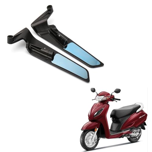 Image of Vagary 10mm Adjustable 360 Rotating New Rearview Wing Mirrors For Honda Activa 6G /5G
