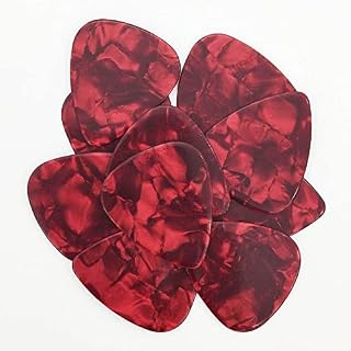 yehei 10 médiators en celluloïd de 0,46 mm pour guitare acoustique électrique (couleur : 10 pièces) vert) – Image 3