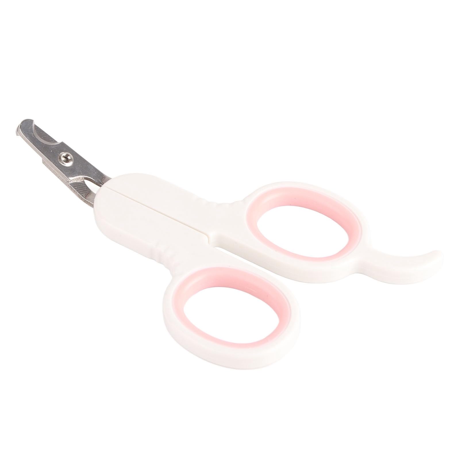 Gavigain Stainless Steel Pet Nail Clipper, Ergonomic Handle, Half Moon Shaped Blades, Non Slip Grip, Safety Lock, for Small Pets, Puppies, Kittens, Rabbits