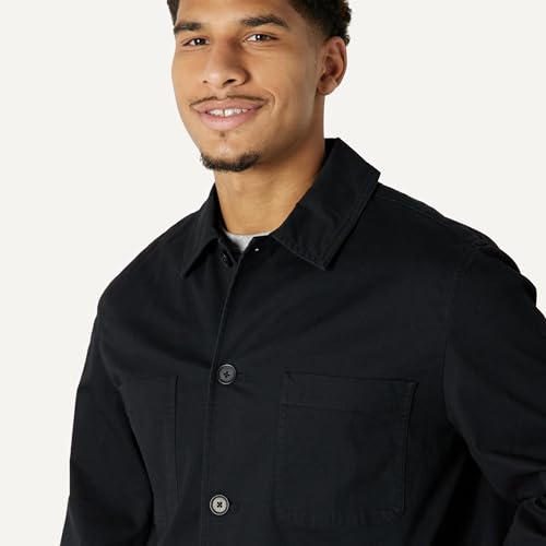 Image of Amazon Essentials Men's Relaxed-Fit Stretch Cotton Utility Jacket with Multi Pockets