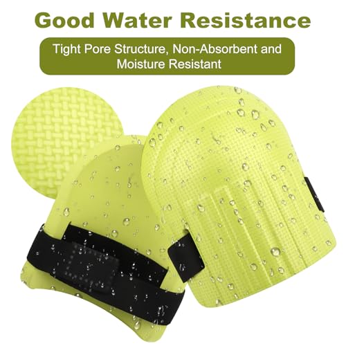 TNOMSNO Knieschoner, Knieschoner arbeiten Knieschoner Gartenarbeit, Knieschoner aus Evagummi,Knieschützer mit verstellbarer Schnalle für Gartenarbeit, Bau, Reinigung