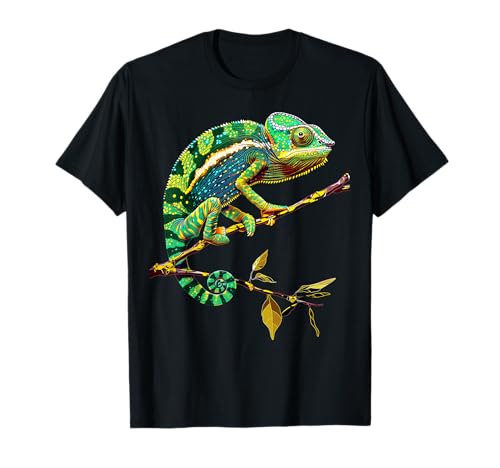 Caméléon Lézard Reptile Chameleon Iguane Caméléon T-Shirt