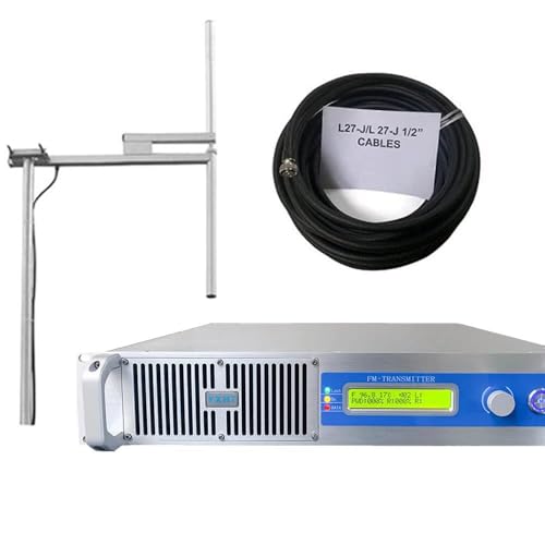 FM Broadcast Transmitter Kit 300W, Wireless DSP Technology High Power Stereo Long Range Radio...