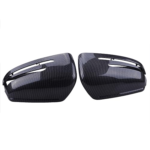 para Benz W204 C207 W212 W221 W164 C2182 uds Cubierta de Espejo retrovisor Lateral de Coche Accesorios de Carcasa de Tapa de Espejo Lateral (Fibra de Carbono)
