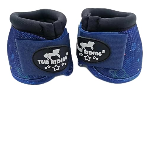 Image of 2520D Horse Bell Boots No-Turn Horse Bell Boots, Equine Ballistic Hoof Overreach Bell Boot, Pair