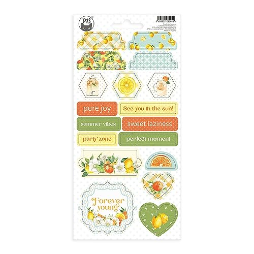P13 Fresh Lemonade Chipboard Stickers 4.1