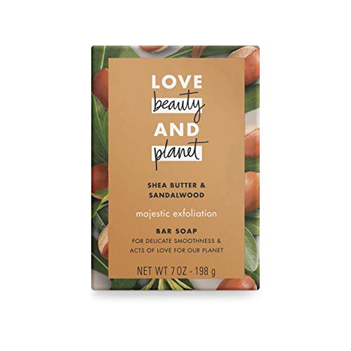 Love Beauty And Planet Majestic Exfoliation Bar Soap Shea Butter & Sandalwood, 7 Oz, Pack Of 3 #TOP1