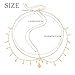 Campsis Gold Head Chains Boho Star Head Jewelry Sequin Goddess Hair Chain Accessory for Women