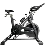FitNord Racer 200 Spinning Bike mit 18 kg Schwungrad, Leder-Reibungswiderstand mit einstellbaren Widerstandsgraden
