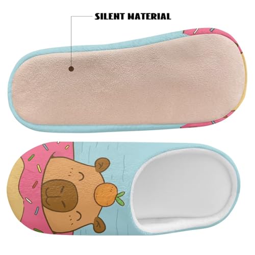 Jeiento Cartoon House Slipper for Women Men Couple,Lightweight Cozy Slip-on Slipper for Hotel,Travel,Comfy Spa Slippers4