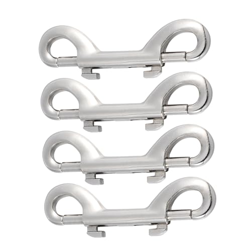 CHILDWEET 4pcs Double-Ended Trigger Hooks Heavy Duty Snap Hooks for Terminal Tackle Fishing Clips Long Snap Clips