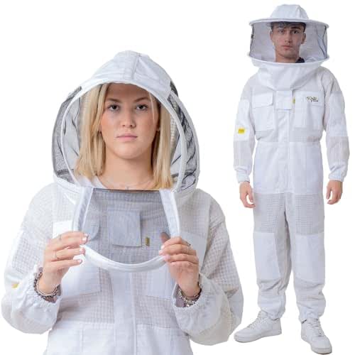 3 Layer Ventilated Bee Suit for Men & Women, Sting