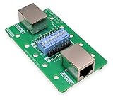 Winford Engineering RJ45 (8P8C) Shielded Breakout Test Board with Switches, Right Angle Connectors, Rubber Feet