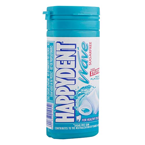 Image of Happydent Wave Xylitol Sugarfree Chewing Gum - Mint 30.6g