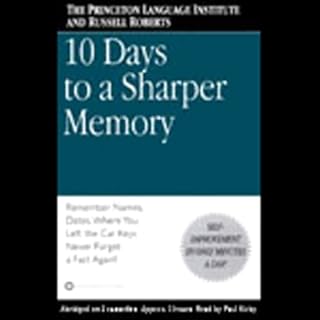 10 Days to a Sharper Memory Audiolibro Por The Princeton Language Institute, Russell Roberts arte de portada